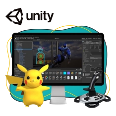 Мир игр на Unity 2D на популярном движке + AI-помощники - КИБЕРшкола программирования для детей, компьютерные курсы для школьников, начинающих и подростков - KIBERone г. Махачкала