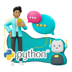 Умный чат-бот на Python - КИБЕРшкола программирования для детей, компьютерные курсы для школьников, начинающих и подростков - KIBERone г. Махачкала