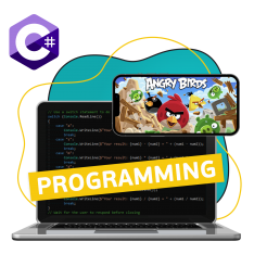 Программирование на C#. Удивительный мир 2D-игр - КИБЕРшкола программирования для детей, компьютерные курсы для школьников, начинающих и подростков - KIBERone г. Махачкала